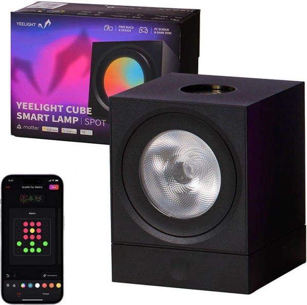 Yeelight Cube Smart Lamp Spot – osnova za modularno igralno osvetlitev