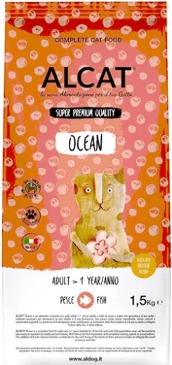 Alcat Adult Ocean briketi za odrasle mačke z lososom 1,5 kg