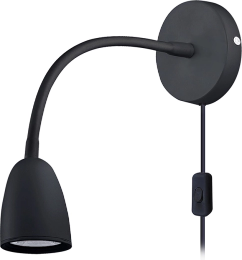 Solight LED stenska svetilka z zatemnjevanjem, 4 W, 280 lm, 3000 K, črna