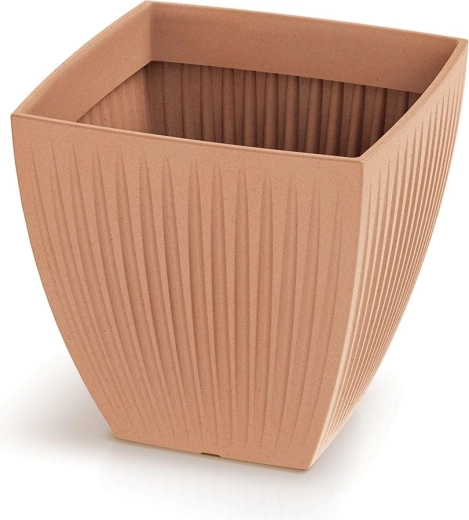 Cvetličnik Latia Square Midl 30 × 30 × 30 cm terakota