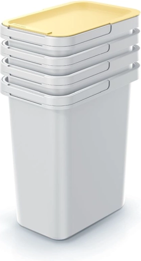 Set štirih košev za ločevanje odpadkov 4×12 l Prosperplast Systema Set