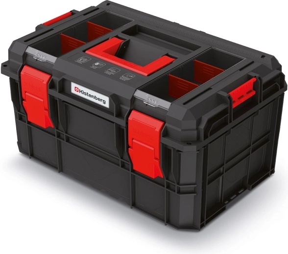 Modularni kovček za orodje X‑BLOCK LOG 546 × 380 × 307 mm, črn