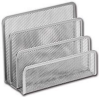 Kovinsko stojalo za pisma, srebrno