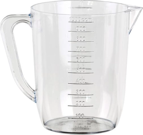 Plastični merilni vrč z izljevom TORO 1 l