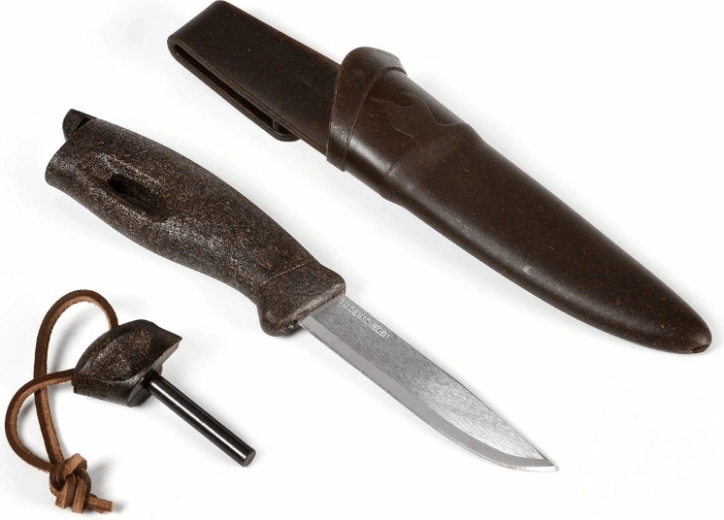 Light My Fire Swedish FireKnife Cocoshell nož s kresilom in etuijem, rjav