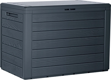 Vrtna shranjevalna skrinja 190 l antracit WOODEBOX