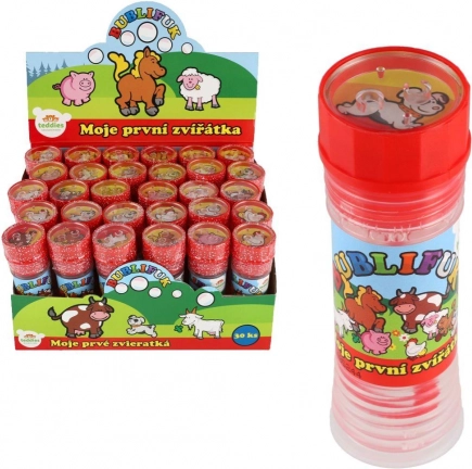 Bublifuk Moje prve živalice 50 ml – škatla 30 kos