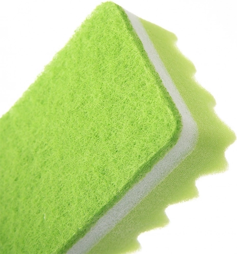 Dvojna površina za nežno in temeljito čiščenje