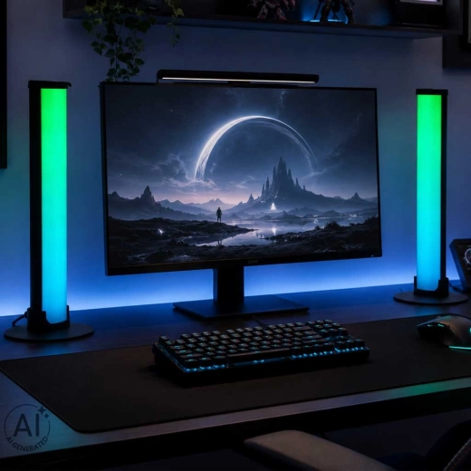 RGB svetlobni stolpčki za igralno vzdušje