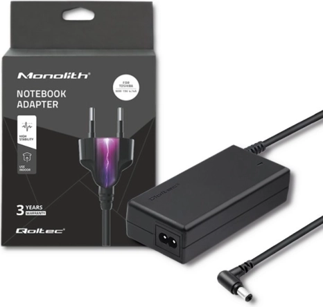 Napajalni adapter za prenosnike TOSHIBA 90 W, 19 V, 4,74 A, konektor 5,5 × 2,5 mm