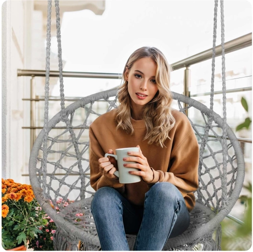 Udoben sedež in visok naslon