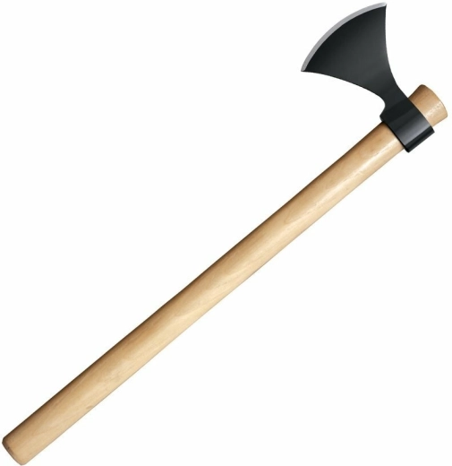 Kampingova sekira Norse Hawk znamke Cold Steel, ogljično jeklo in leseni ročaj, 717 g