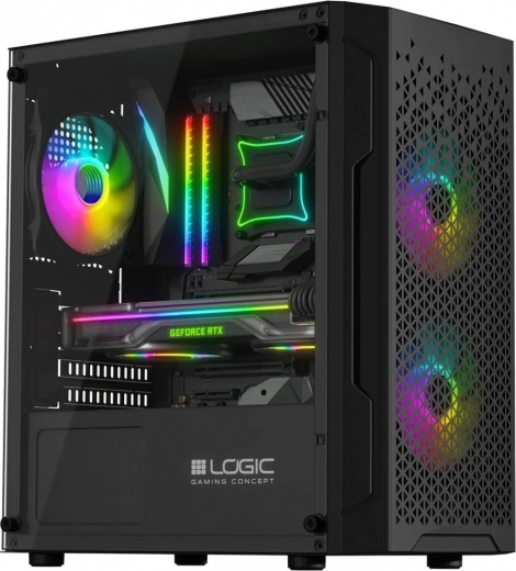 Računalniško ohišje brez napajalnika Logic Aramis ARGB MINI USB 3.0