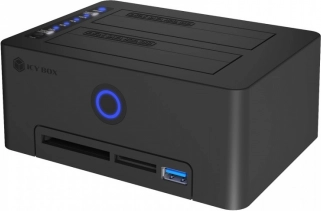 Čitalec kartic z dvojno priklopno postajo za SSD/HDD