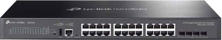 TP-Link Omada SG5428X upravljano zložljivo stikalo L3 s 24 gigabitnimi priključki