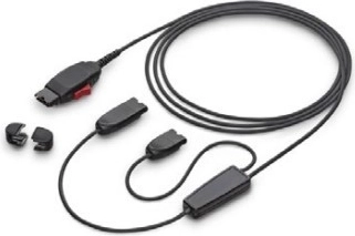 Treningski kabel Poly Y z zaklepom QD za digitalne naglavne slušalke (6-pin)