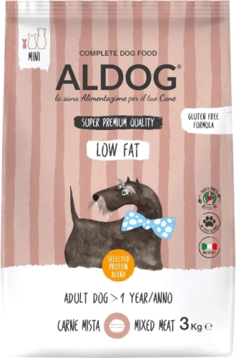 Aldog Low Fat Mini nizkomaščobni briketi za odrasle pse malih pasem 3 kg