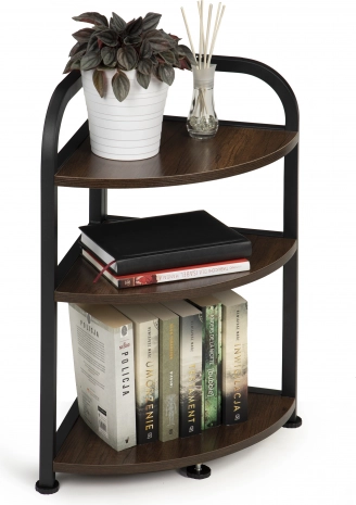 Kotna polica ModernHome v loft stilu, 3 police