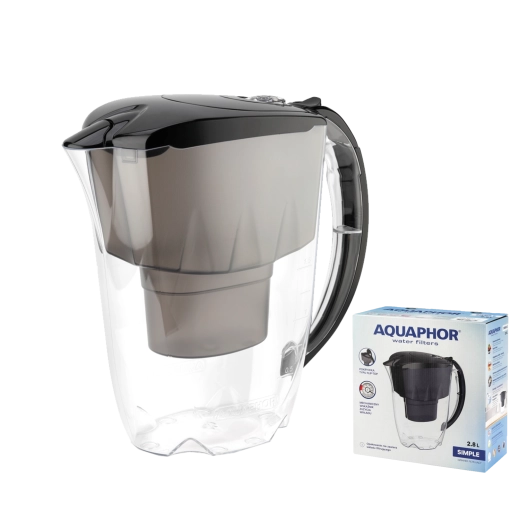 Aquaphor Simple filtrirni vrč 2,8 l – črn
