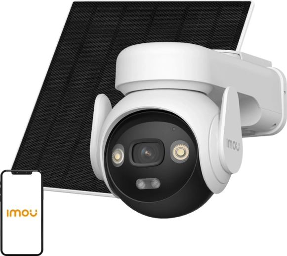 Imou AOV PT KIT 4G zunanja vrtljiva IP kamera s solarnim panelom 5 MP (brez pomnilniške kartice)
