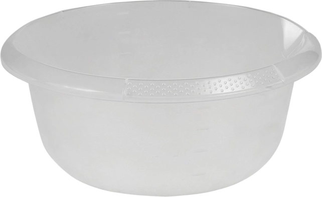 Okrogla skleda z izlivom 2,5 l prozorna 24 cm