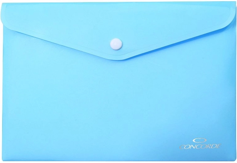 Mape za dokumente z gumbom A5, pastelno modra