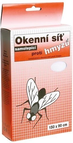 Self-adhesive window insect screen 150 × 180 cm (fiberglass, white)