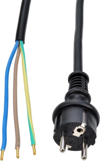 Solight flexo gumijasti kabel 3× 1,5 mm² črn 5 m