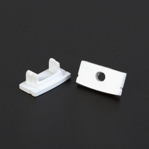 End cap for aluminum LED profile 41010 - 2 pcs – White