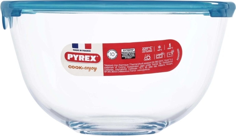 Steklena skleda s pokrovom Pyrex 1 l, 17 cm