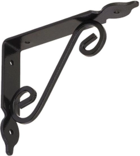 Konzola 140 × 110 mm, črno lakirana, stopničasta