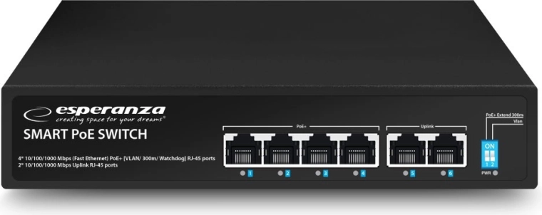 4× PoE za IP kamere in druge naprave