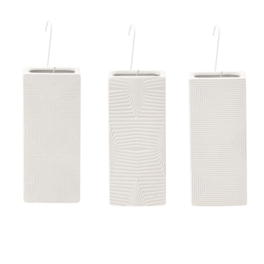 Keramični vlažilnik zraka za radiator, mešanica vzorcev, bel - 1 kos