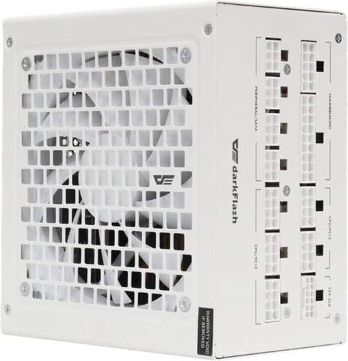 Računalniški napajalnik darkFlash 1050 W Gold (bel, ATX 3.1, PCIe 5.1)