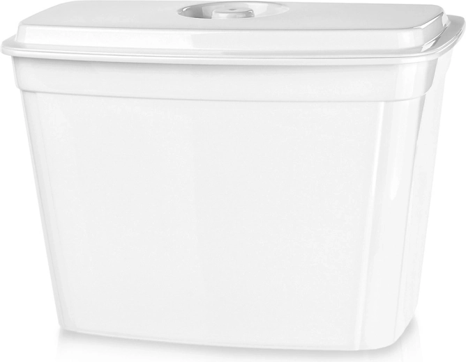 Viseči kuhinjski koš za odrezke s pokrovom 4 l, bel