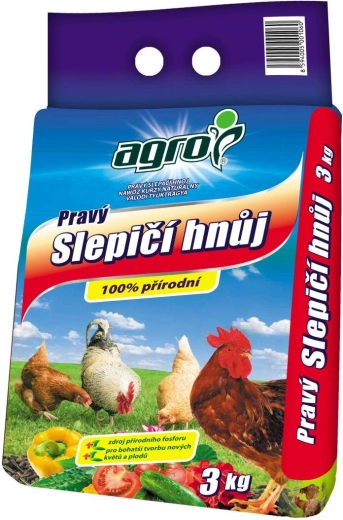 Pravi kokošji gnoj 3 kg AGRO