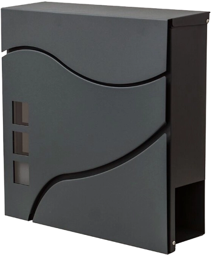 Poštni nabiralnik Stork 37 × 37 × 10,5 cm, pocinkan in prašno lakiran