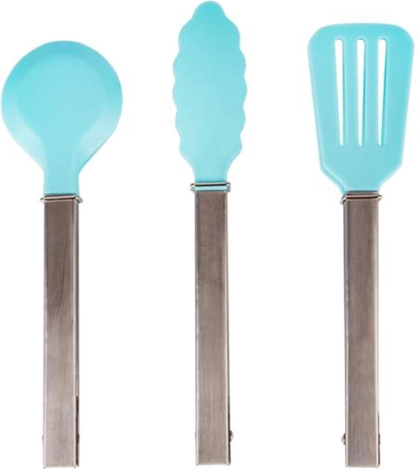 Klešče za solato 18 cm Toro, najlon in nerjaveče jeklo, turkizne