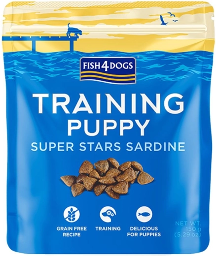 Fish4Dogs vadbeni priboljški za mladiče s sardino 150 g