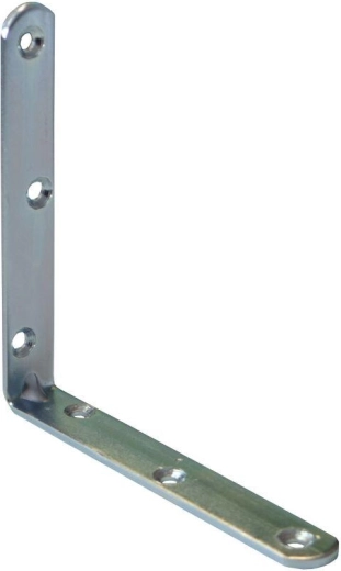 Montažni kotnik s vtisom 100 × 18 × 3 mm, bel pocink, 10 kos