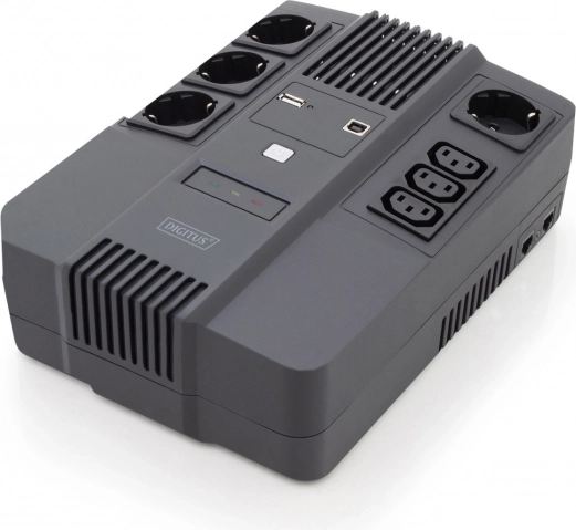 Rezervno napajanje UPS line-interactive 800 VA / 480 W DIGITUS z AVR in LED