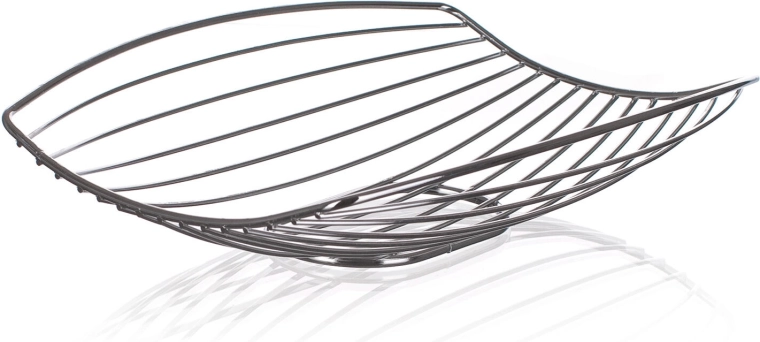 Kovinska košara za sadje Linea krom 30 × 20,5 × 7 cm