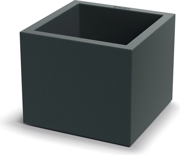 Cvetlični lonec Cubla Square 38 × 38 × 32 cm temno siv