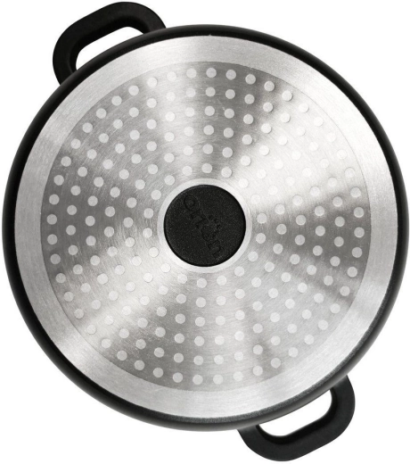 Združljiv tudi z indukcijo in primeren za pečico