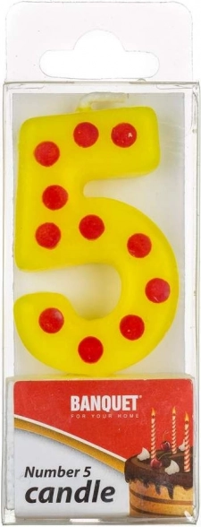 Rojstnodnevna svečka številka 5 MY PARTY