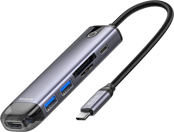 Mcdodo HU-7420 6-v-1 USB-C razširitveno vozlišče