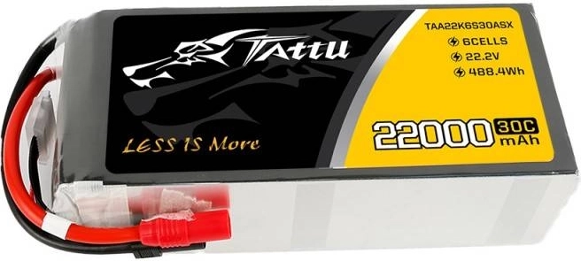 Tattu LiPo akumulator 22000 mAh 22,2 V 6S 30C s konektorji AS150/XT150