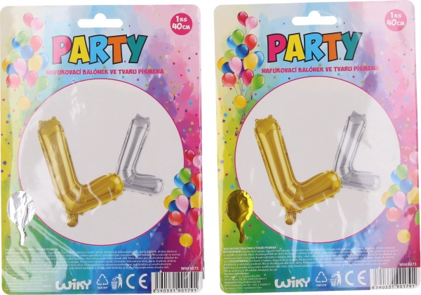 Napihljiv balon v obliki črke L