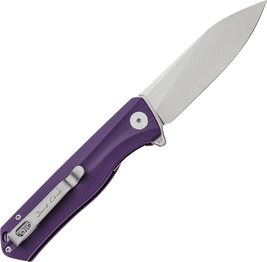 Durable D2 steel blade with stonewash finish