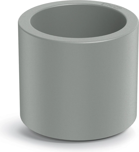 Cvetlični lonec Tubla Round 38 cm betonsko siv z vložkom
